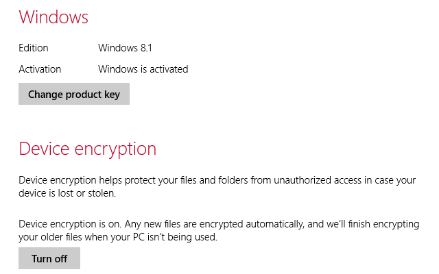 on windows 10 home enable disk encryption